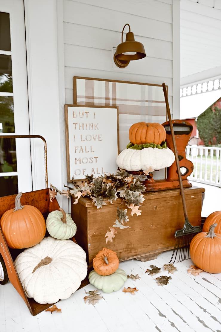 Outside Fall Decor – Improve a Entrance Porch for Fall! • The Yard Glove